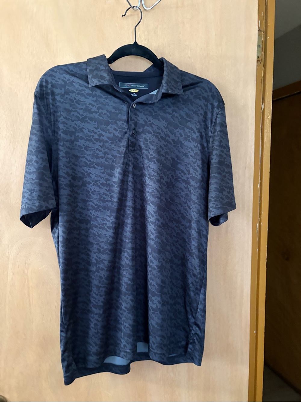Greg Norman Collection Black Camo Polo Shirt